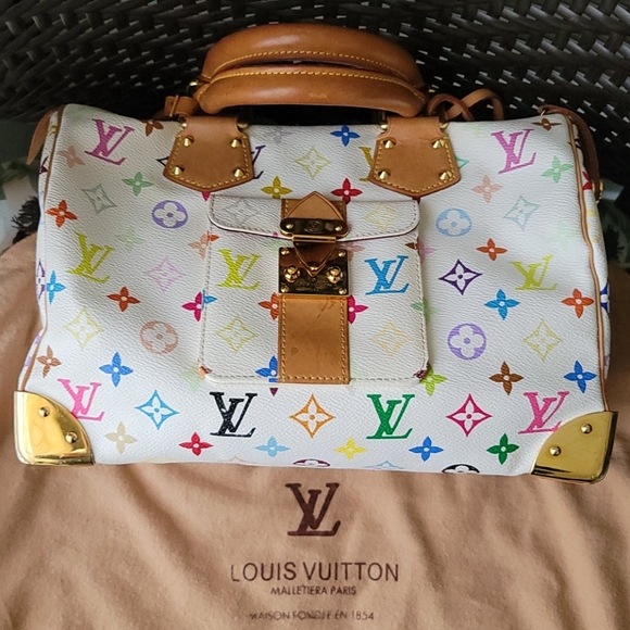 💖💛💙💕Louis Vuitton Multicolor Speedy 30💕💚💙💜 - Picture 8 of 17